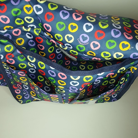 LeSportSac "Go Go Navy" Deluxe Everyday Bag Messenger/Crossbody Bag + pouch NWT - Picture 6 of 14